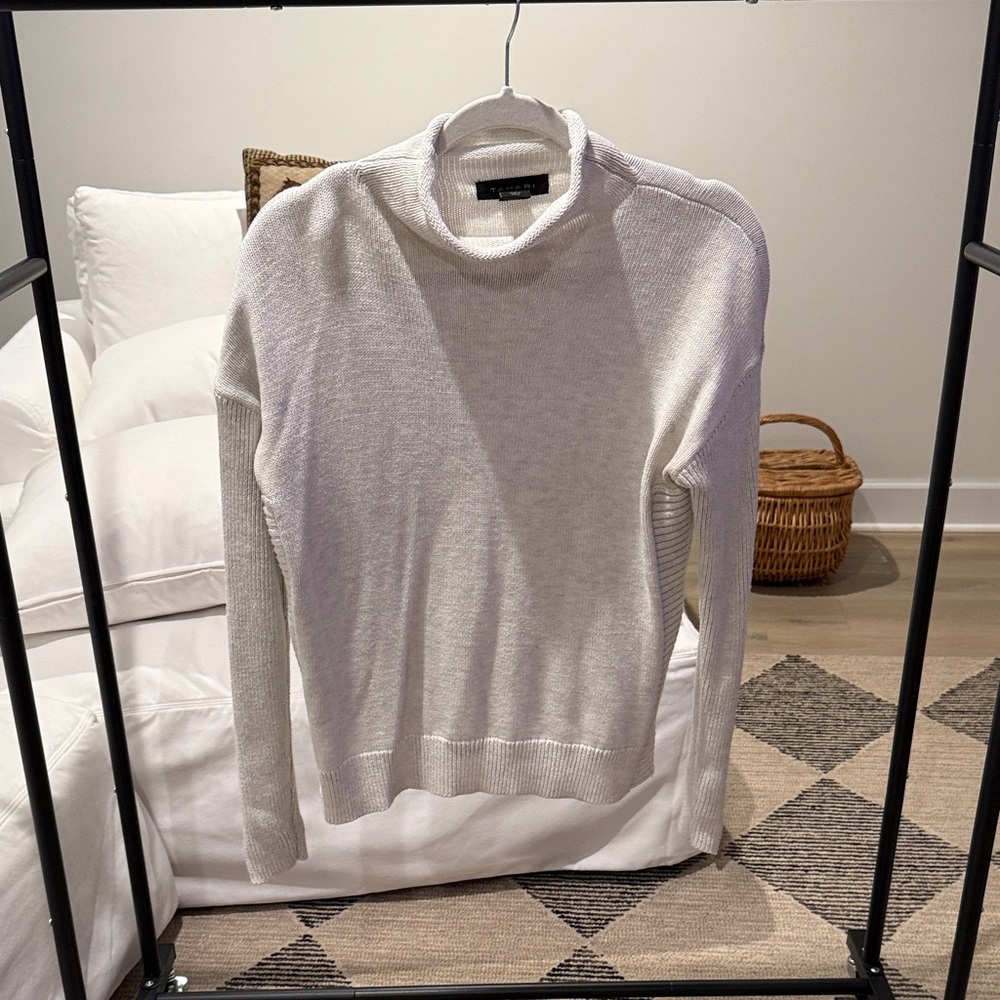 Tahari Cream Turtleneck Sweater